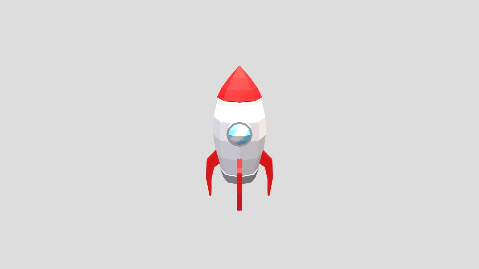 Rocket Low Poly - 3D model by bruno.lupercio [37772ca] - Sketchfab