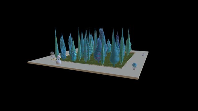 Jardines Fractales 3D Model