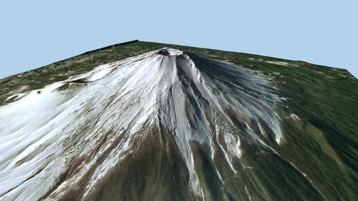 Volcano Mountains - Mount Fuji 3D Model