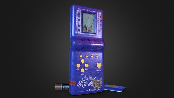Brick Game (Tetris) 3D Model