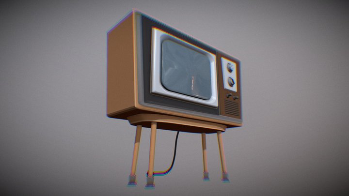retro tv 3D Model