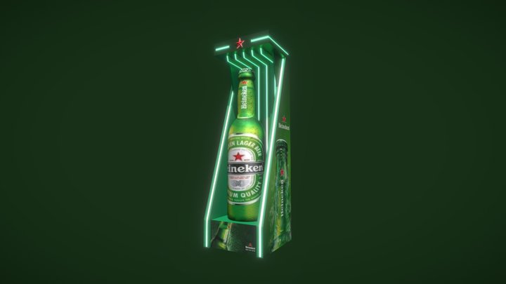 Heineken Booth 3D Model