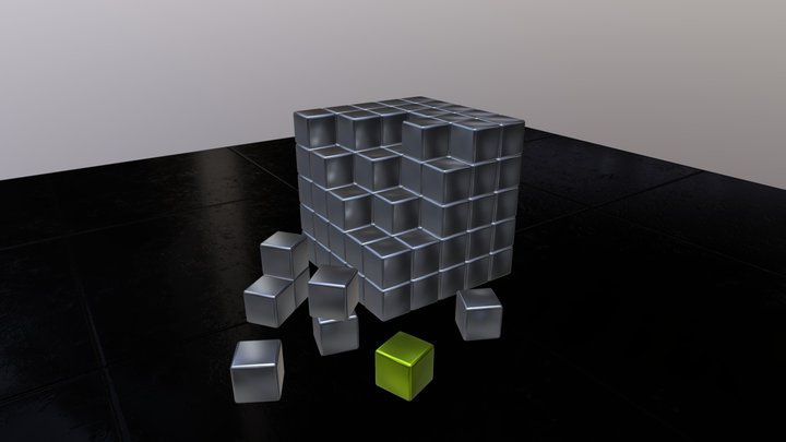 Abstract cube 3D Model
