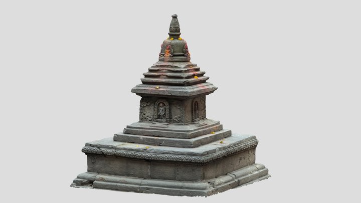 Small Stupa 3D Model