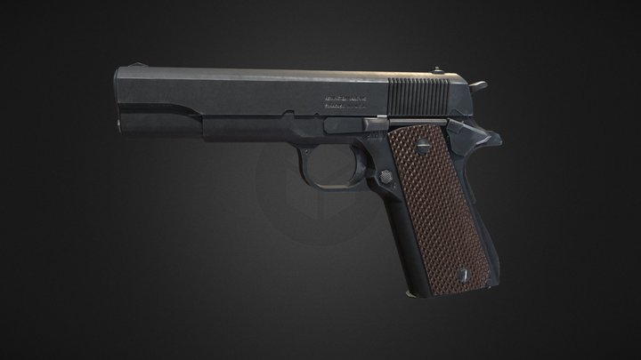 Colt 1911-A1 3D Model