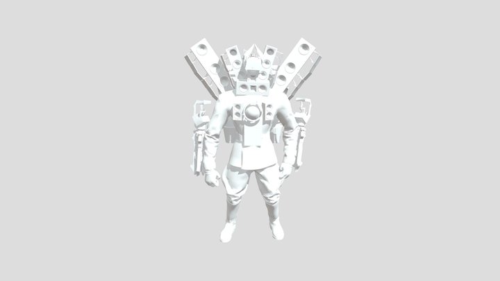 Upgraded Titan speaker man 3D Model