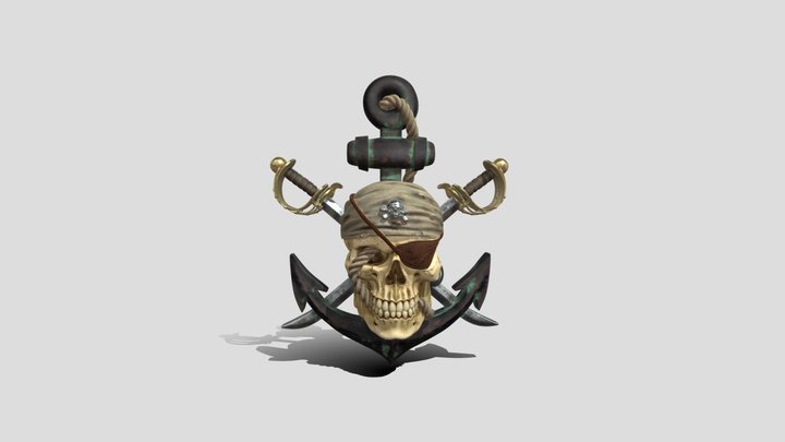 High Poly Anchorbound_ Skull_3d model free – Gratis 3D-model STL