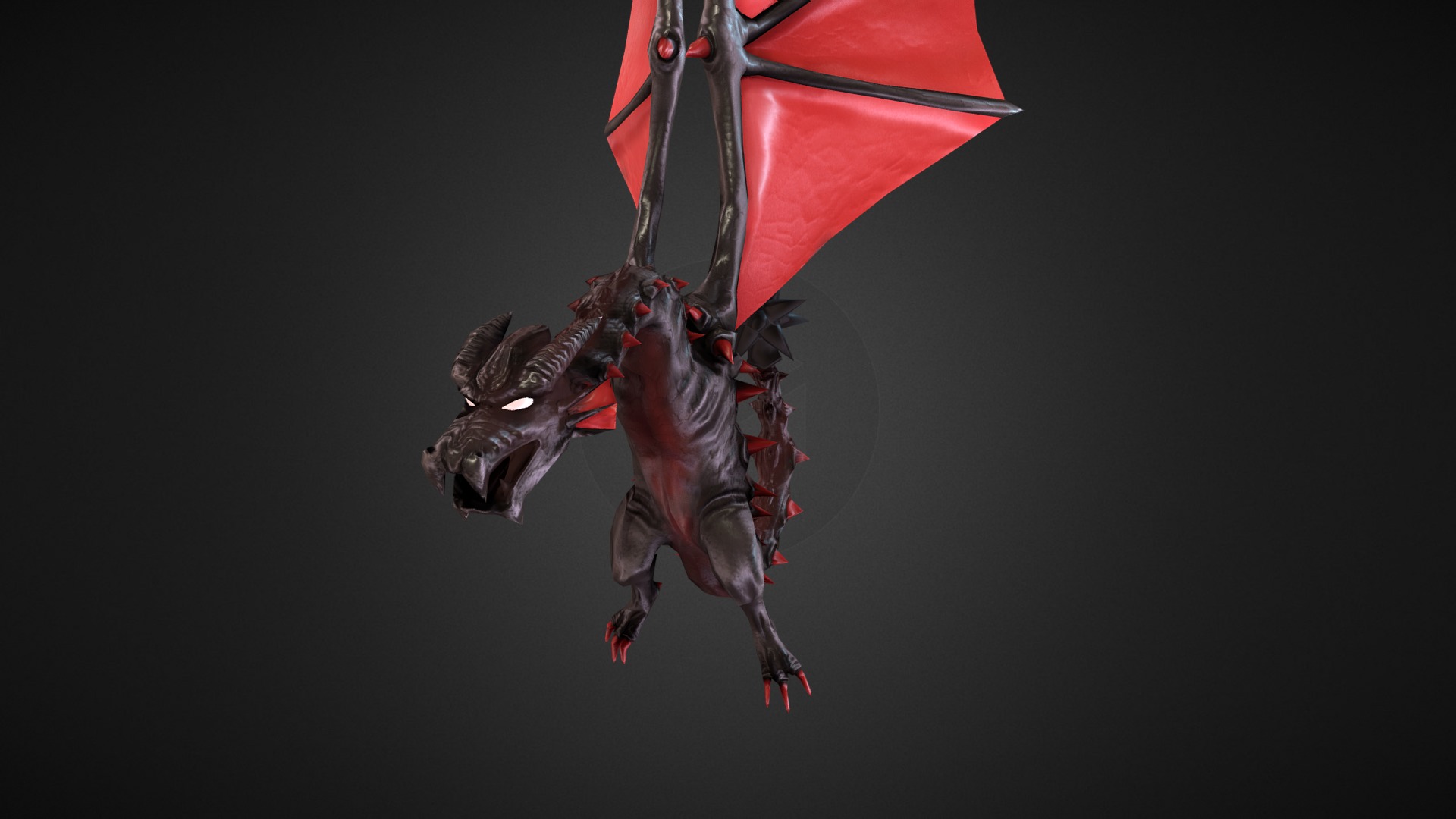 3D model Wyvern Animated! - This is a 3D model of the Wyvern Animated!. The 3D model is about a person from a rope.