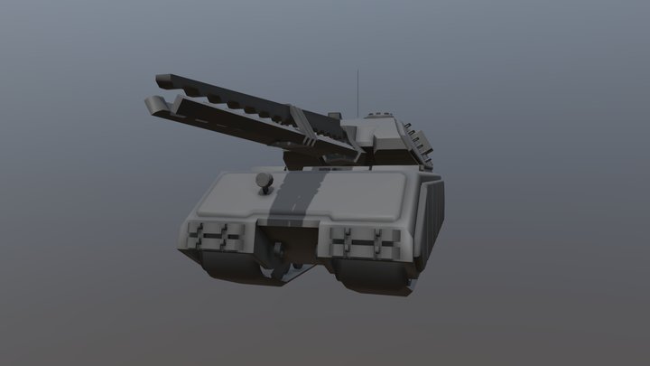 Red March Maus tank (Railgun) 3D Model