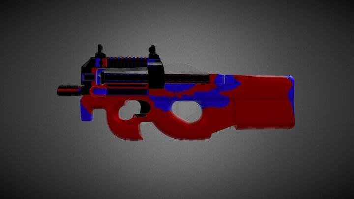 P90 | Surprise (Custom Paint Job) 3D Model