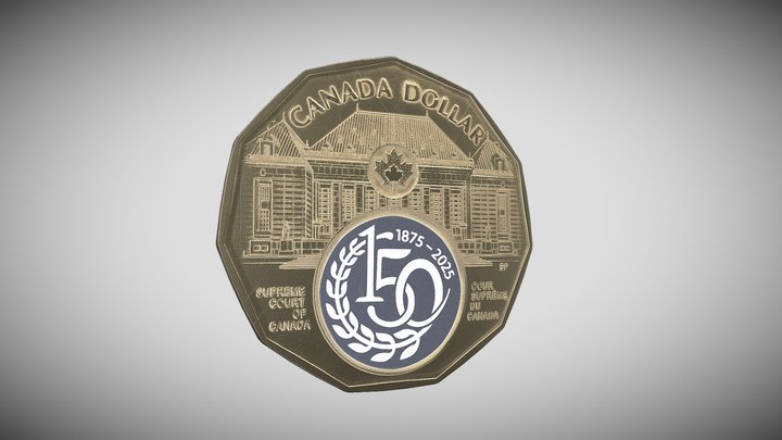 Commemorative Circulation Coin 3D Model