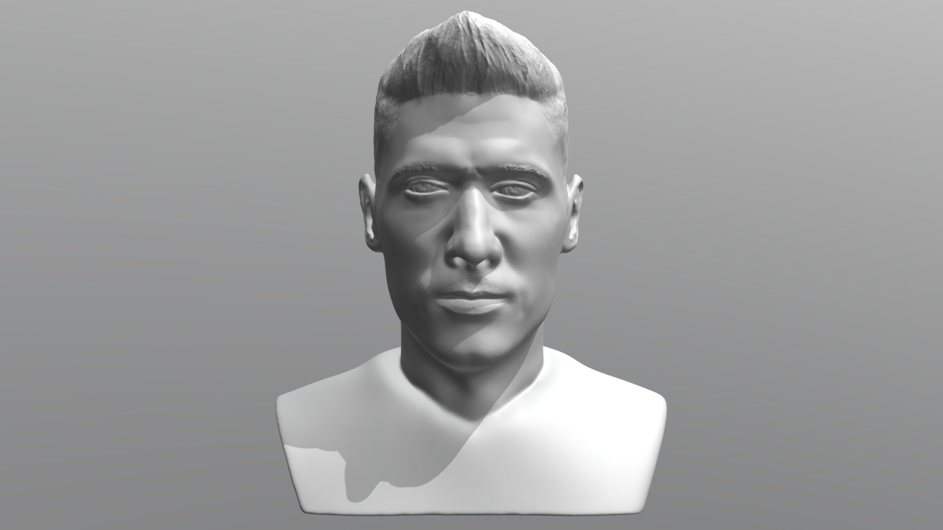 Lewandowski bust for 3D printing - Buy Royalty Free 3D model by ...