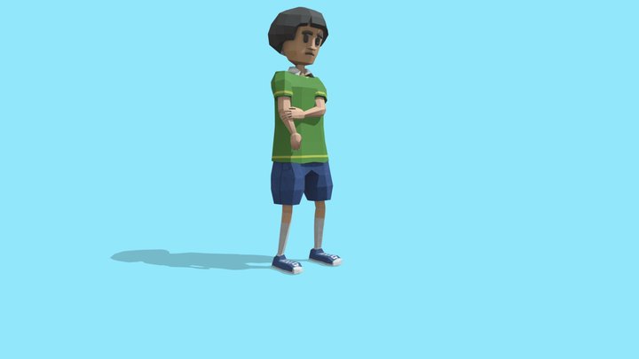 Schoolboy Anime Character 3D Model $10 - .blend - Free3D