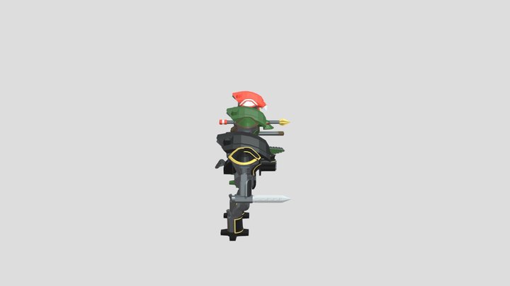 Cerastus Knights Low Poly 3D Model