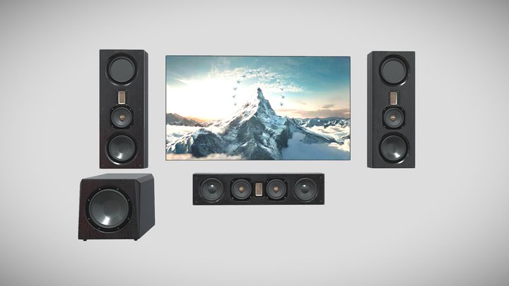 Legacy Audio Hi-Fi Home Theater Set 3D Model