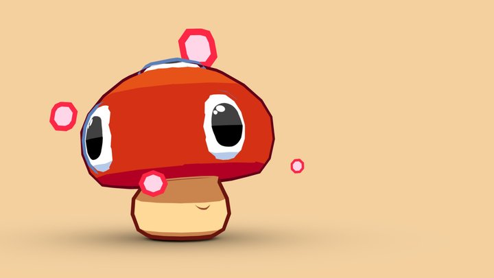 Spew Shroom 3D Model