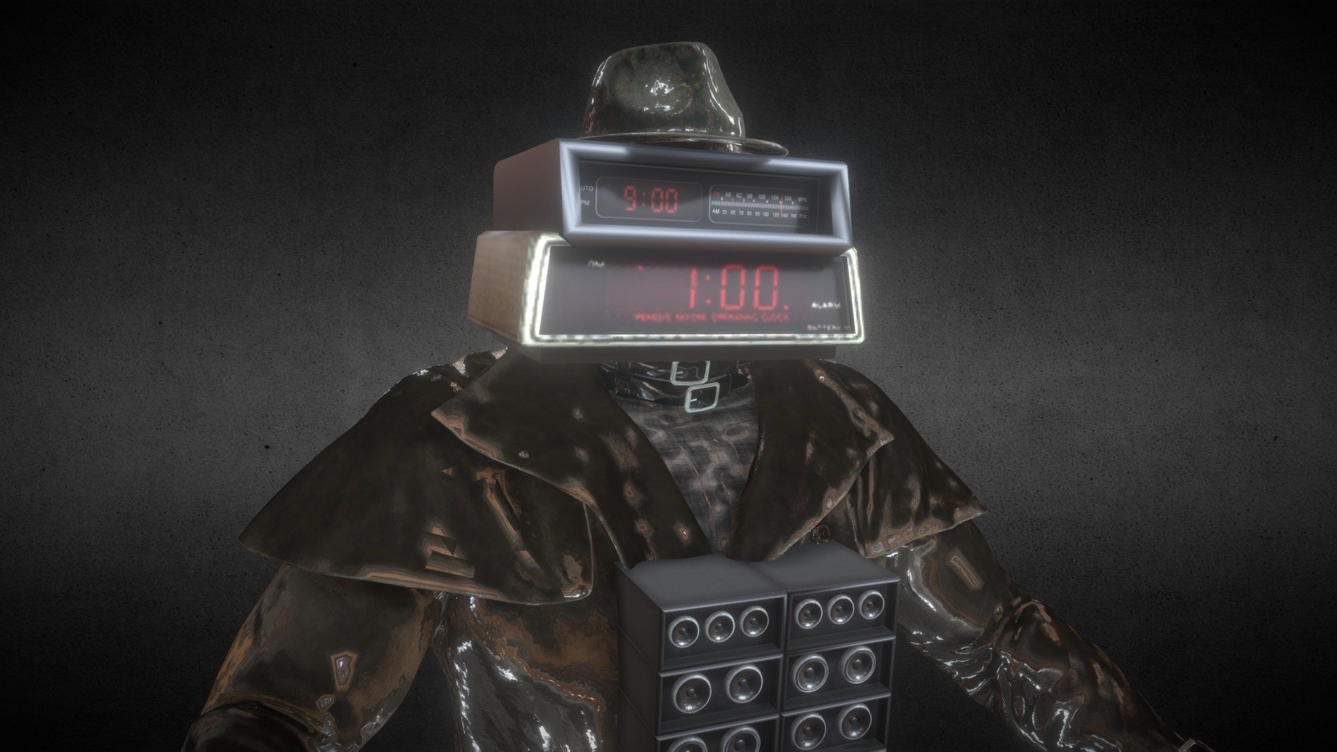 Clockman digital - Download Free 3D model by photon (that one larry ...