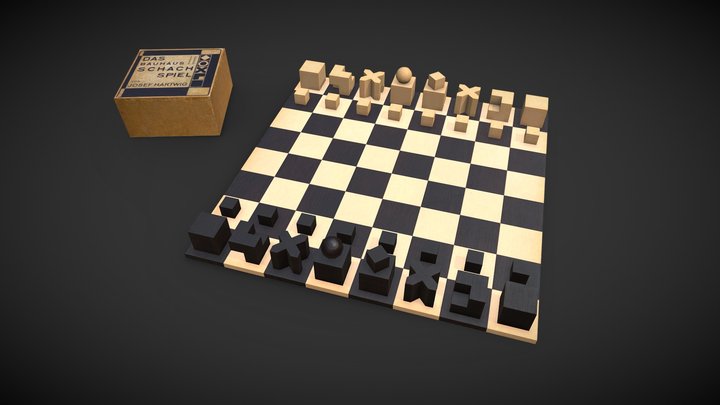 Bauhaus Chess 3D Model