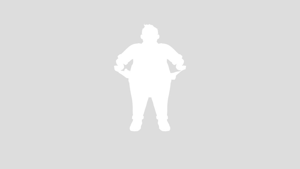 Chubby Cartoon Worker Boy Fully Rigged