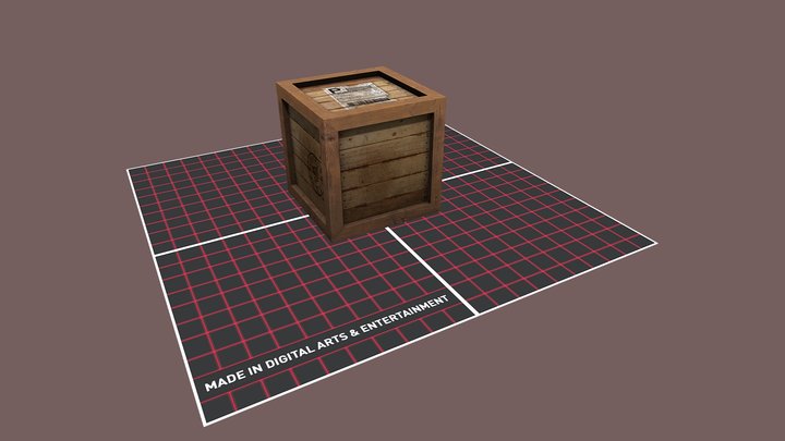 Crate A 3D Model