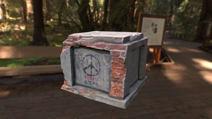 Brick Pedestal | Photogrammetry 3D Model