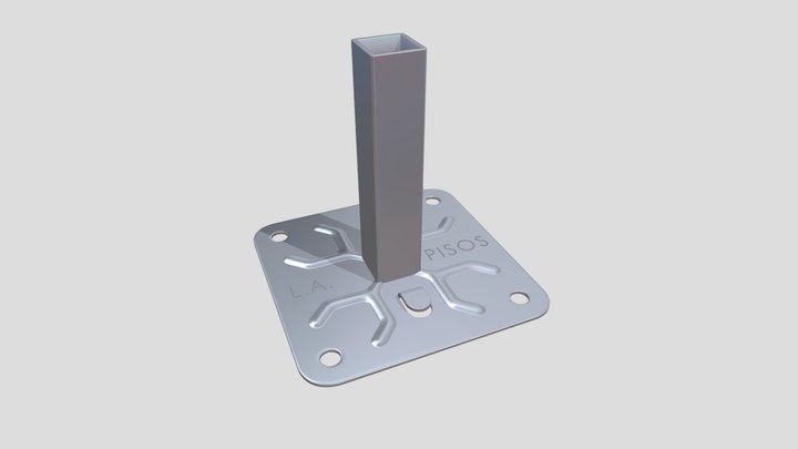 Base Aço 3D Model