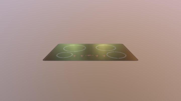 Kitchen - Stove Top 01 3D Model