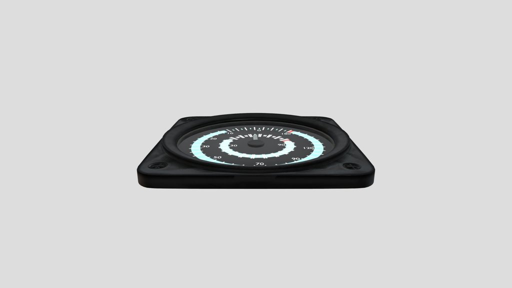Lowpoly Tachometer For Cars And Aircraft