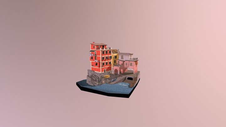 Riomaggiore CityScene 3D Model