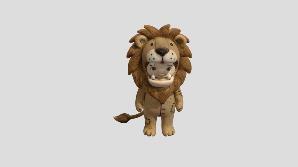 Person in a lion costume