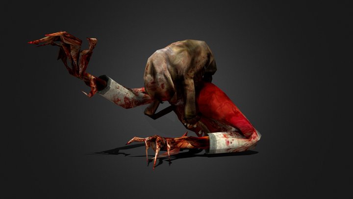Classic Zombie Torso | Half Life 2 3D Model