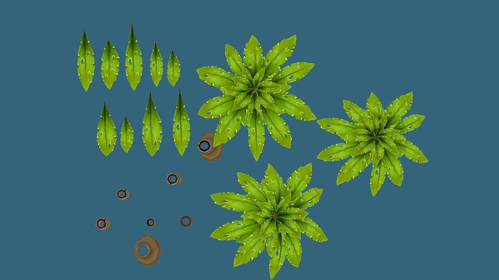 [Kit] - Palm Tree 3D Model