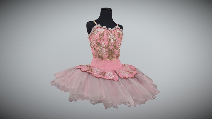 Ballet costume, tutu LOW RES 3D Model