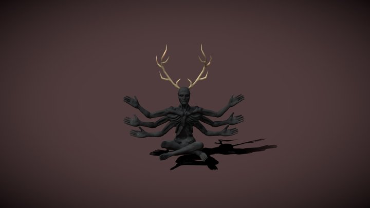 Mads Mikkelsen Hannibal Demon 3D Model