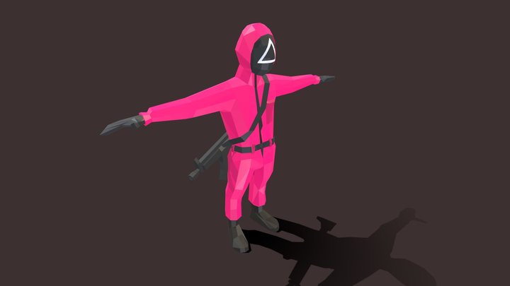 Pink Soldier 3D Model