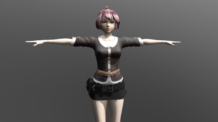 Rachael School - FBX Rigged Character 3D Model