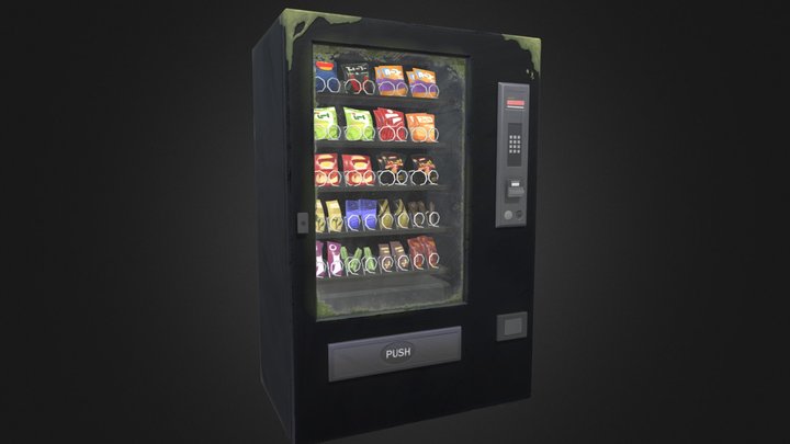 Stylized Vending Machine 3D Model
