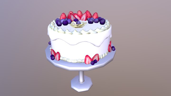 Fruit cake 3D Model