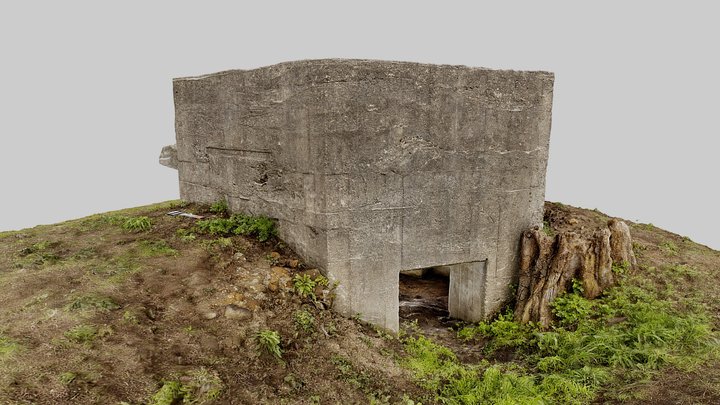 旧陸軍青戸飛行場　第2号トーチカ 3D Model