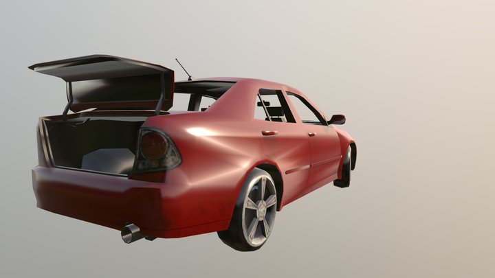 Lexus IS300 Trunk Open No More Hell Room 3D Model