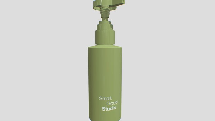 packaging foam pump bottle 3D Model