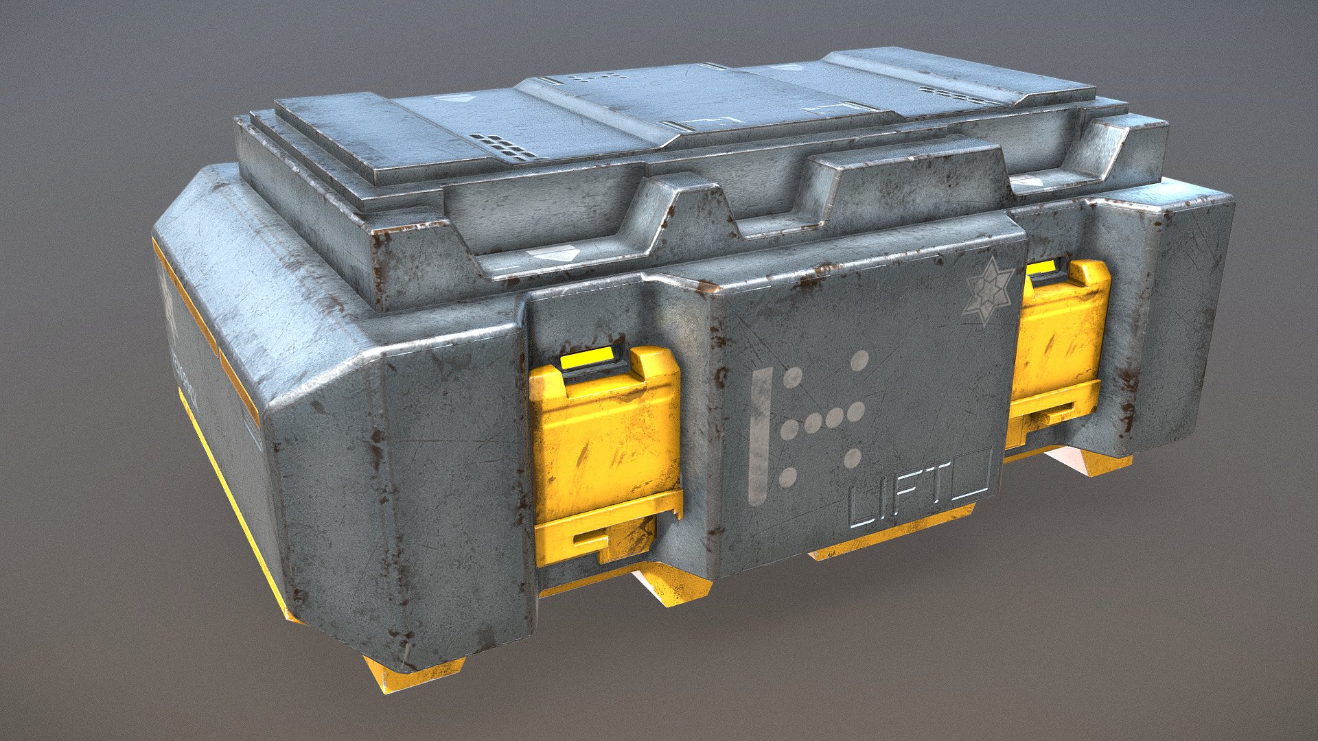 Futuristic Crate. - 3D model by Frugetto [37940c0] - Sketchfab