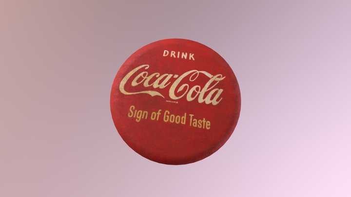 Cola Sign 3D Model