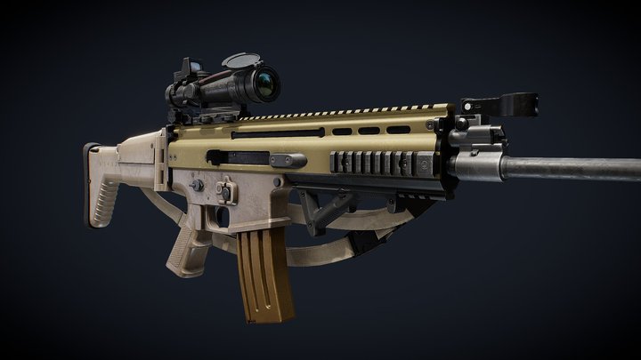 FN Scar 3D Model