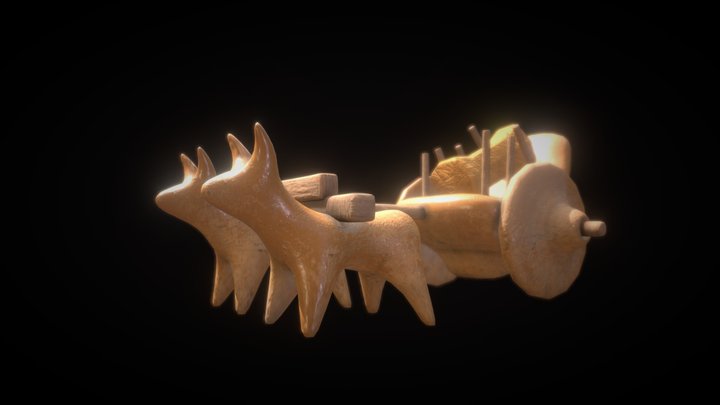 Indus Valley Toy Cart 3D Model