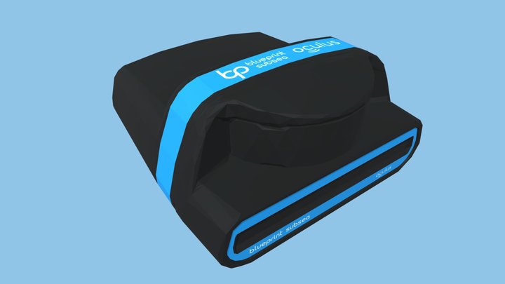 (lowpoly) blueprint sonar oculus M 3D Model