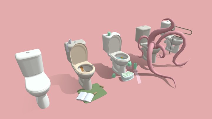 Toilet 3D Model
