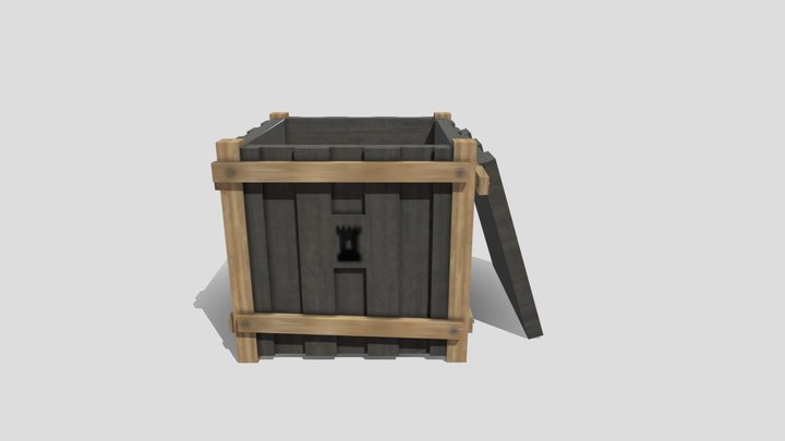 Merchant Crate Animation 3D Model