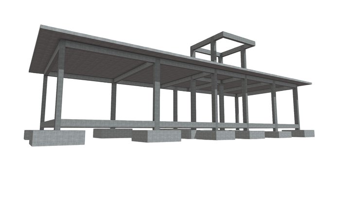 ESTRUTURAL - Casa de Comando II 3D Model