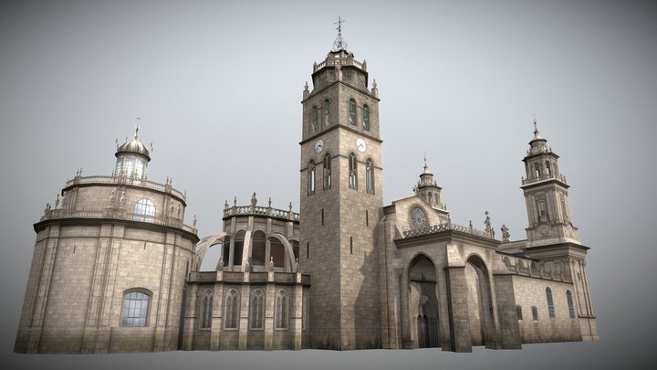 Catedral de Lugo (old C:S Model) 3D Model